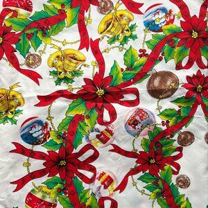 Vintage Christmas Tablecloth